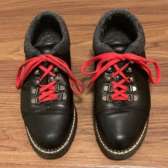 Russell & Bromley London Black Leather Huggy Hiking Boots. EU size 36. US size 6 - Picture 1 of 7